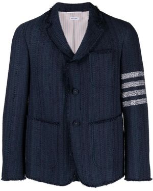 Thom Browne 4-Bar Stripe Blazer - Blue