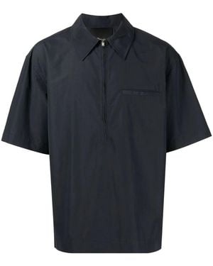 3.1 Phillip Lim Poloshirt Met Halve Rits - Blauw