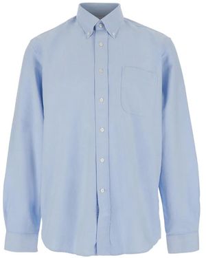 Sebago Oxford Button-Down Chest-Pocket Cotton Shirt - Blue