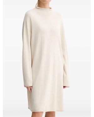 Marc O' Polo Mock-Neck Long-Sleeve Mini Dress - Natural