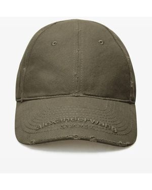 Alexander Wang ダメージ キャップ - グリーン