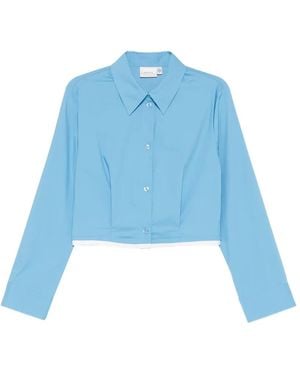 Gestuz Cropped Shirt - Blue