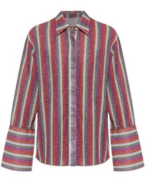 Oséree Camicia Lumière A Righe - Rosso