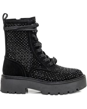 Kurt Geiger Botas con apliques de cristales - Negro