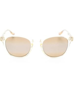 Maui Jim Hiehie Round-Frame Sunglasses - Natural