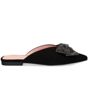 Pretty Ballerinas 10Mm Yvette Mules - Black