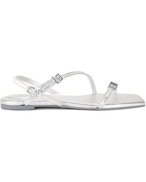 Jonathan Simkhai Carey Buckle-Strap Sandals - White