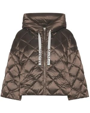 Max Mara Doudoune À Capuche - Brown