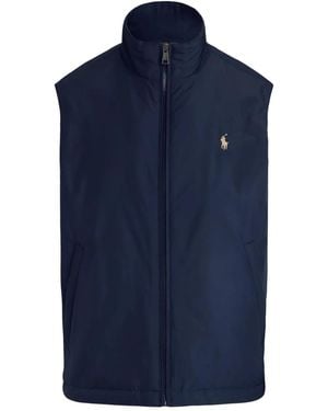 Polo Ralph Lauren Southland Water-Repellent Fabric Padded And Packable Gilet With Pony Embroidery - Blue