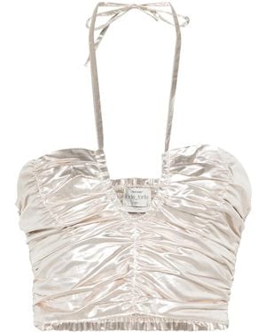 forte_forte Lurex Taffetas Bustier - Natural