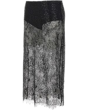 Herskind Risa Sequin-Embellished Midi Skirt - Grey