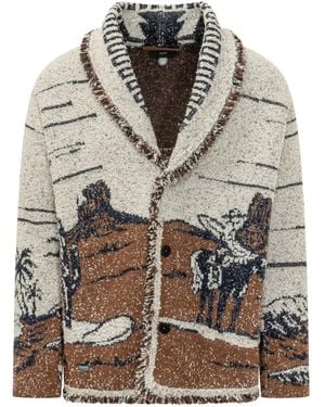Alanui Fringe-Trimmed Cardigan - Gray