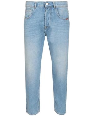 AMISH Jeremiah Belt-Loop Jeans - Blue