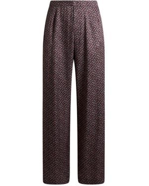 Etro Micro Paisley Motif Trousers - Blue