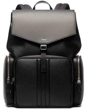Bally Mythos Recycled Leather Backpack - Black