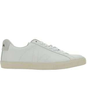 Veja Esplar Leather Trainers - White
