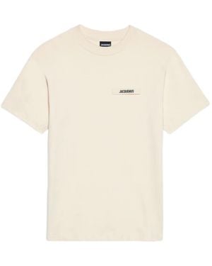 Jacquemus Logo-Patch T-Shirt - Natural