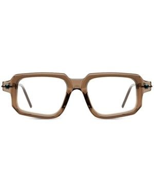 Kuboraum Square-Frame Glasses - Brown