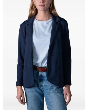 ANONYM APPAREL Judith Notched-Lapels Single-Breasted Blazer - Blue