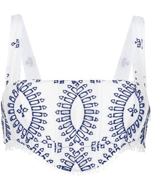 Charo Ruiz Cotton Top - Blue