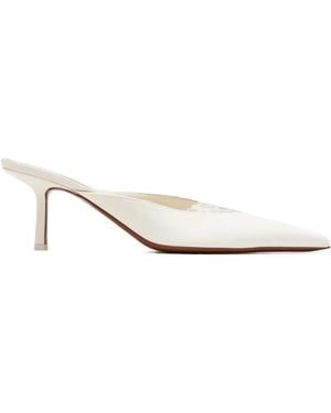 Neous Spitze Matar Mules Mit Spitzendetail - Weiß