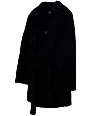 By Malene Birger Button Belted Coat - Black