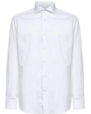 Barba Napoli Chemise À Manches Longues - White