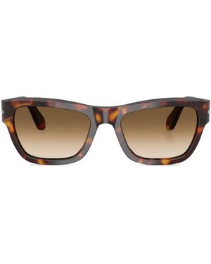 Persol スクエアフレーム サングラス - ブラウン