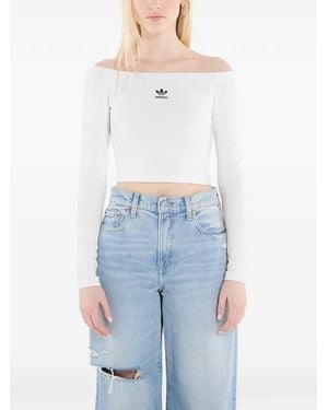 adidas Ess Rib Ls T-Shirt - White