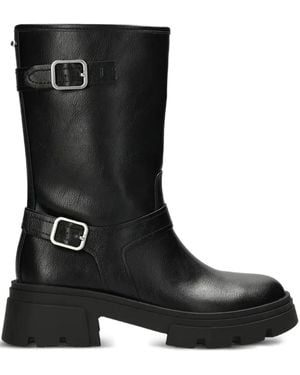 Mexx Sumatra River Buckle Platform Boots - Black