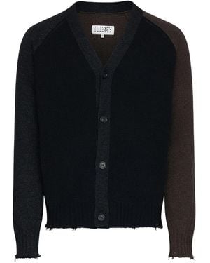 MM6 by Maison Martin Margiela ラグランスリーブ カーディガン - ブラック