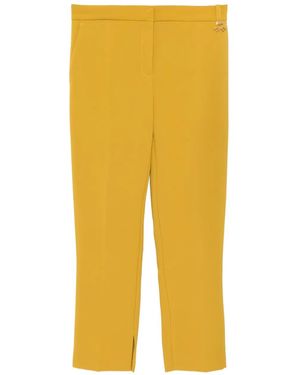 Elisabetta Franchi Hose Aus Krepp - Gelb