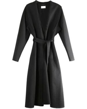 The Row Belted Coat - Black