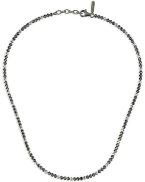 Desmo Collar Crystal 3 Con Cuentas - Metálico