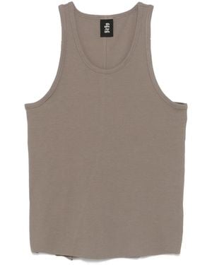Thom Krom Canotta Con Profili A Contrasto - Grigio