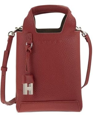 Hogan Logo-Detail Tote Bag - Red