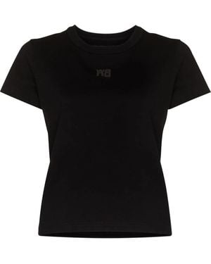 Alexander Wang T-Shirt Mit Logo-Prägung - Schwarz