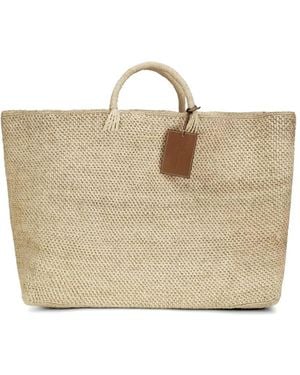 Manebí Maxi Saona Woven Tote Bag - Natural