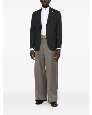 Emporio Armani Pleated Trousers - Black