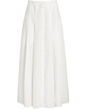 Gabriela Hearst Dugald Pleated Maxi Skirt - White