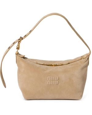Miu Miu Spirit Suede Bag - White