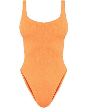 Hunza G Costume Da Bagno Con Scollo Quadrato - Arancione