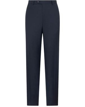 Brooks Brothers Button Wool Trousers - Blue