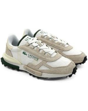Lacoste Elite Active Paneled Lug-Sole Sneakers - White
