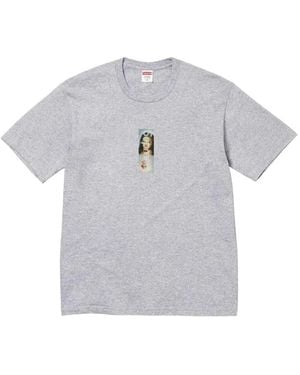 Supreme Prayer Card Box Logo T-Shirt - Gray