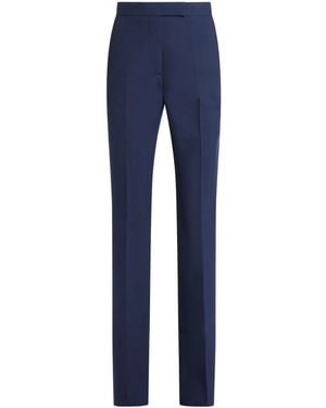 Ferragamo Wool Tailored Trousers - Blue