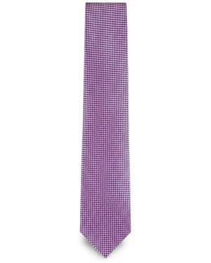 Brioni Cravatta Con Motivo Geometrico - Viola