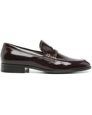 Gianvito Rossi Leather Loafers - Brown