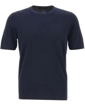 Gran Sasso Crew-Neck T-Shirt - Blue