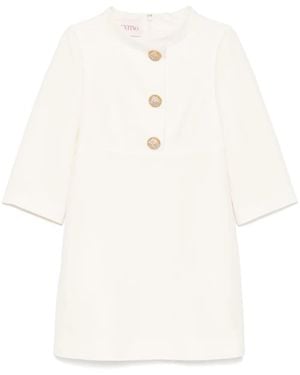 Valentino Garavani Crepe Couture Short Dress - White